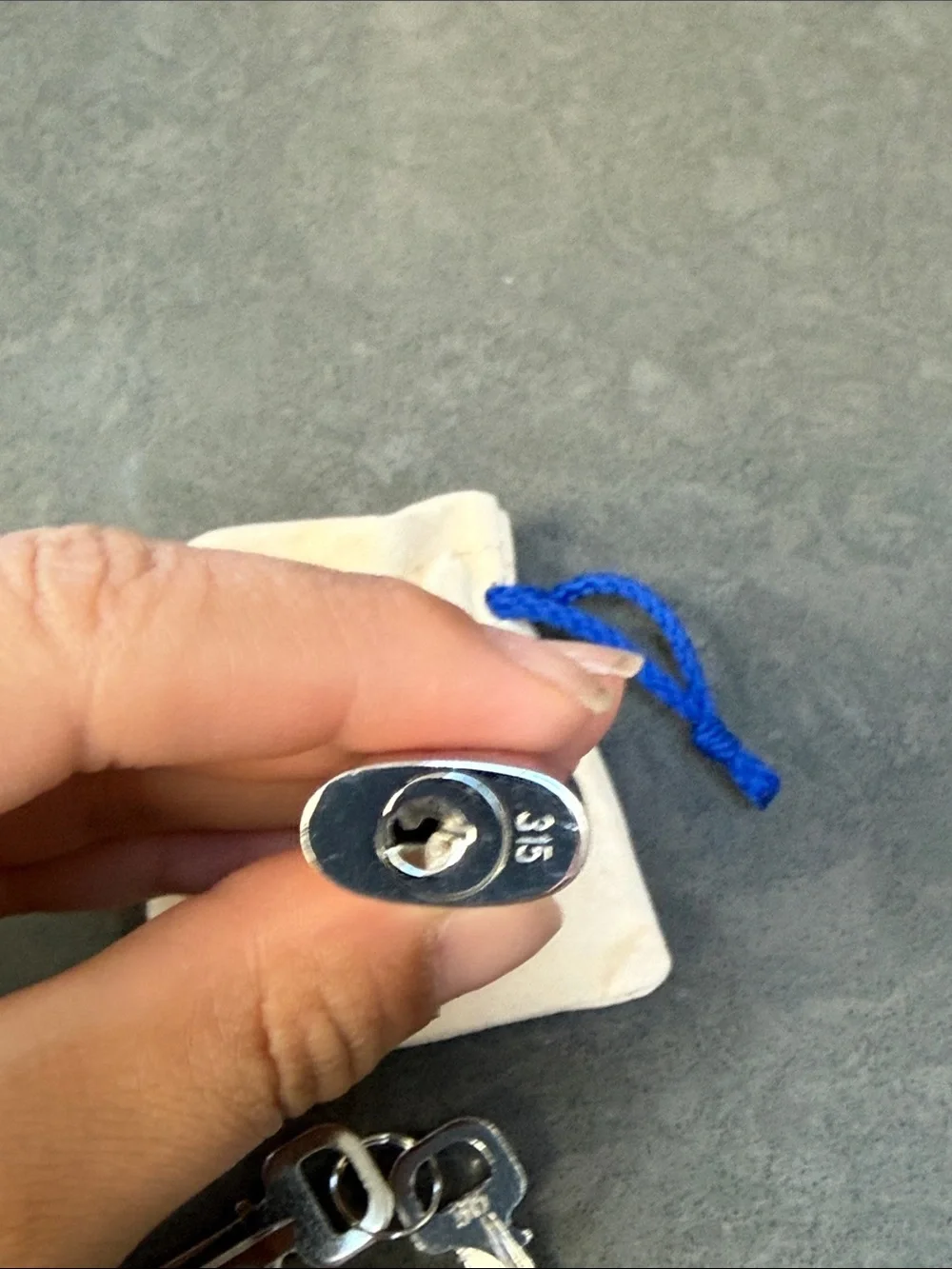 Louis Vuitton Rare Silver Lock and Key #315